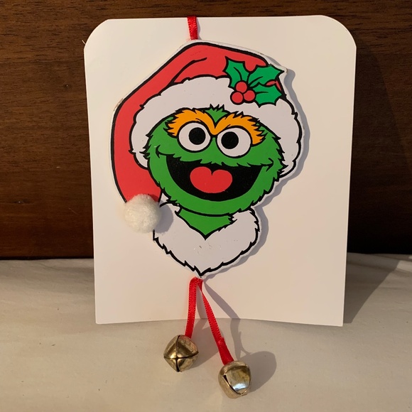 Vintage Sesame Street Cookie Monster,Oscar The Grouch & Winnie the Pooh Ornament - Picture 2 of 13